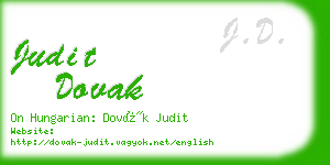 judit dovak business card